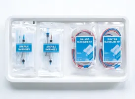 Sterile syringe and bloodline kits